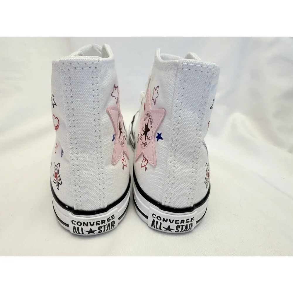 Converse CTAS EVA Lift Shoes Youth Sz 12.5 High Top Platform Sneakers W/Designs